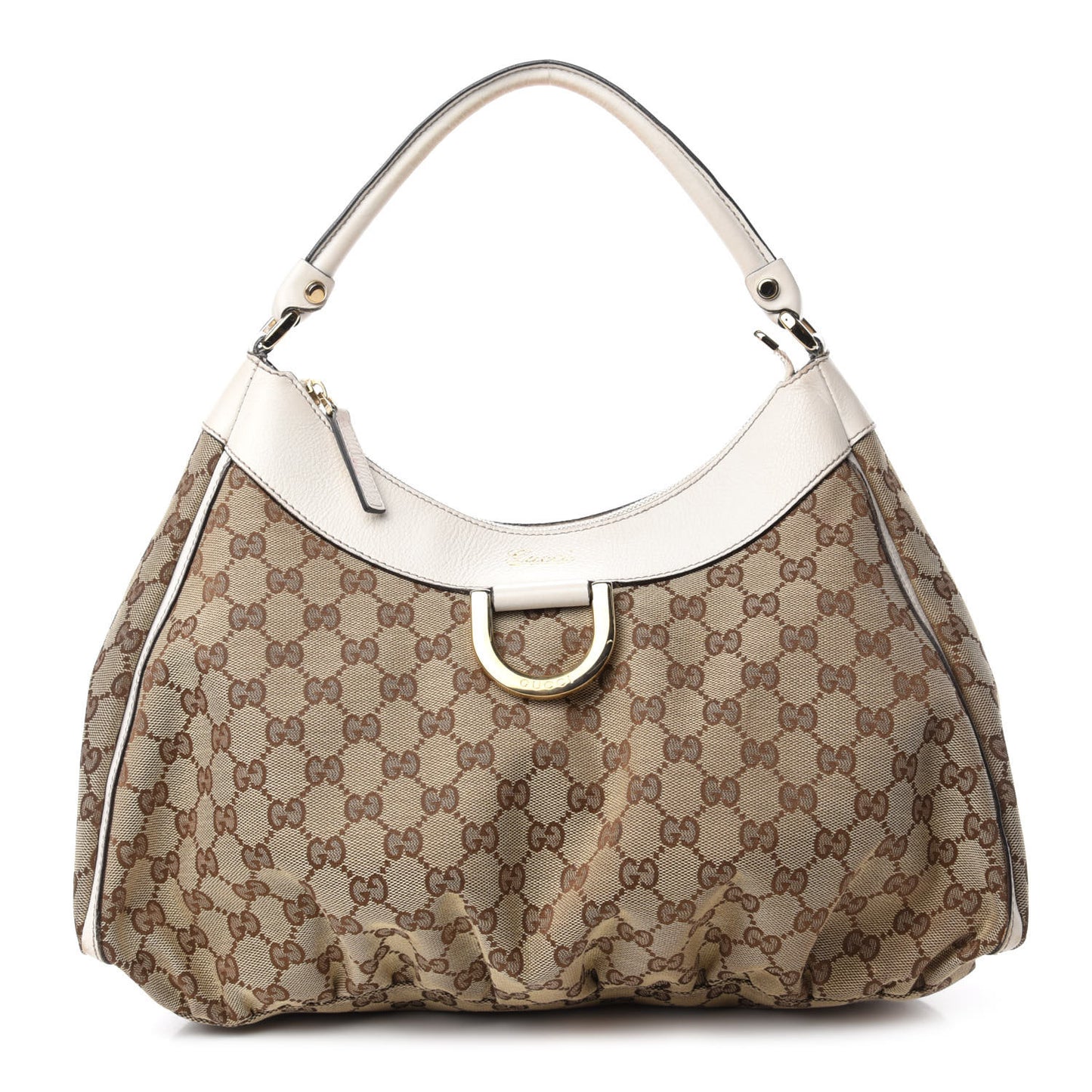 Monogram Large D Gold Hobo Off White