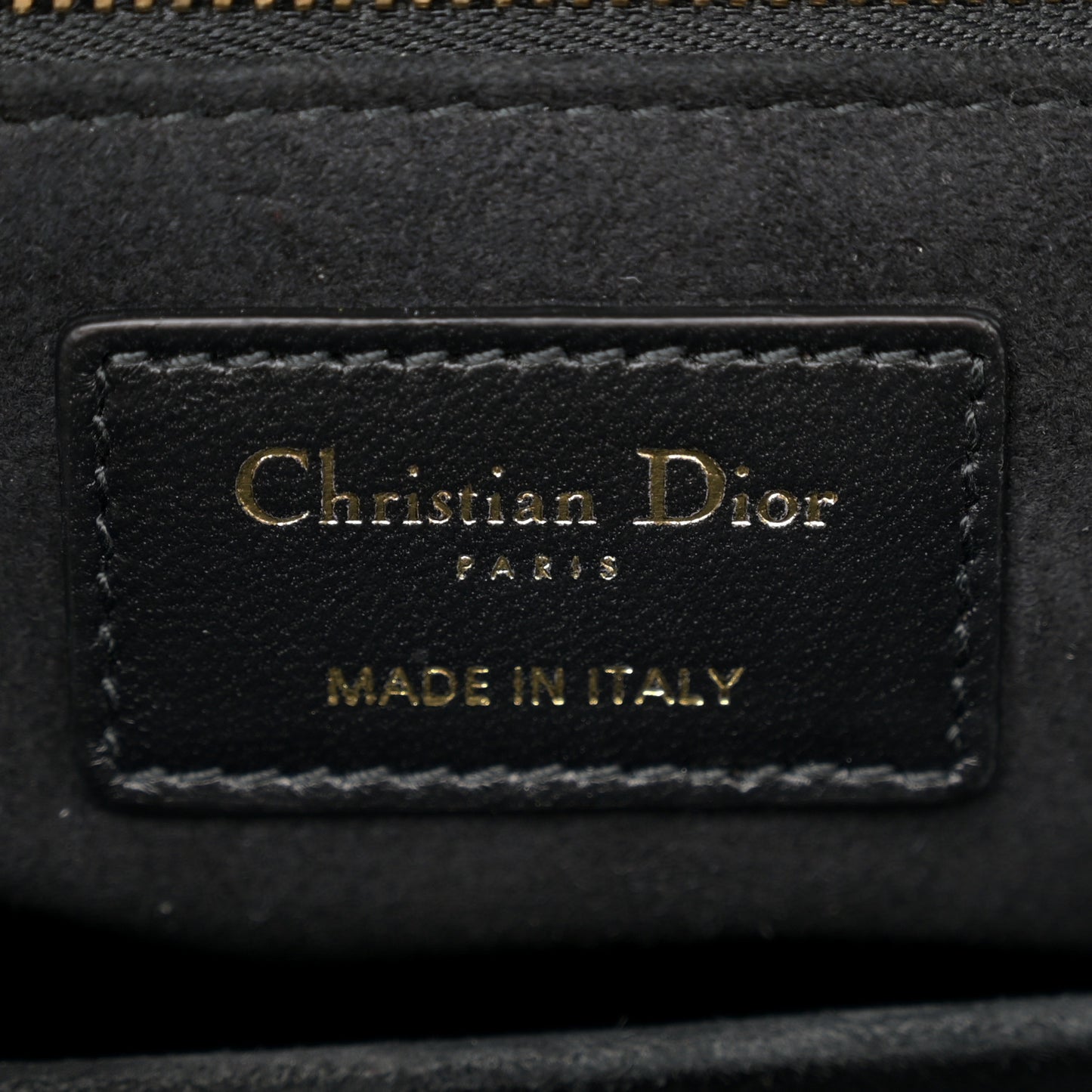 Lambskin Cannage Large Lady Dior Black