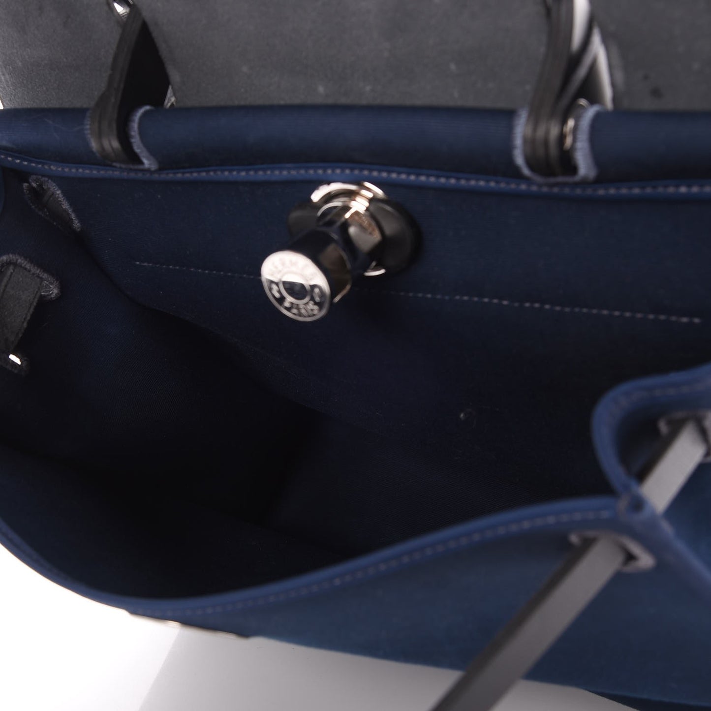 Toile Barenia Herbag Zip 31 PM Bleu de Prusse