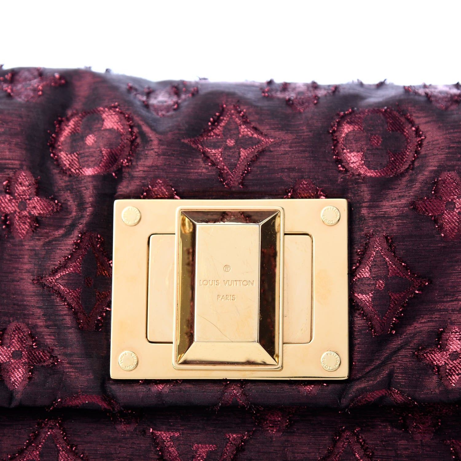 Louis Vuitton Lurex Quilted Monogram Altair Clutch Bordeaux 10 of 11