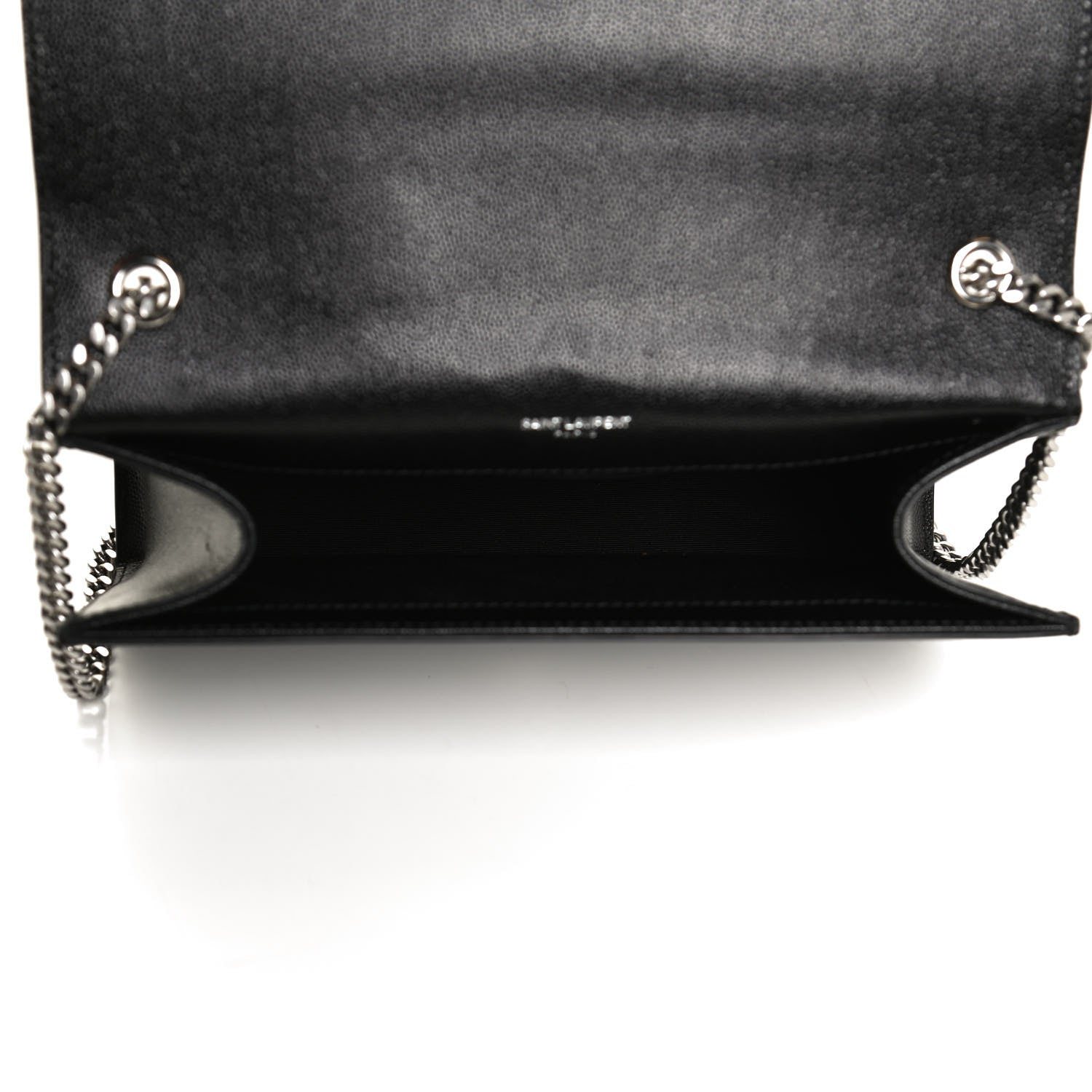 Saint Laurent Grain De Poudre Medium Classic Monogram Kate Tassel Satchel Black 4 of 9