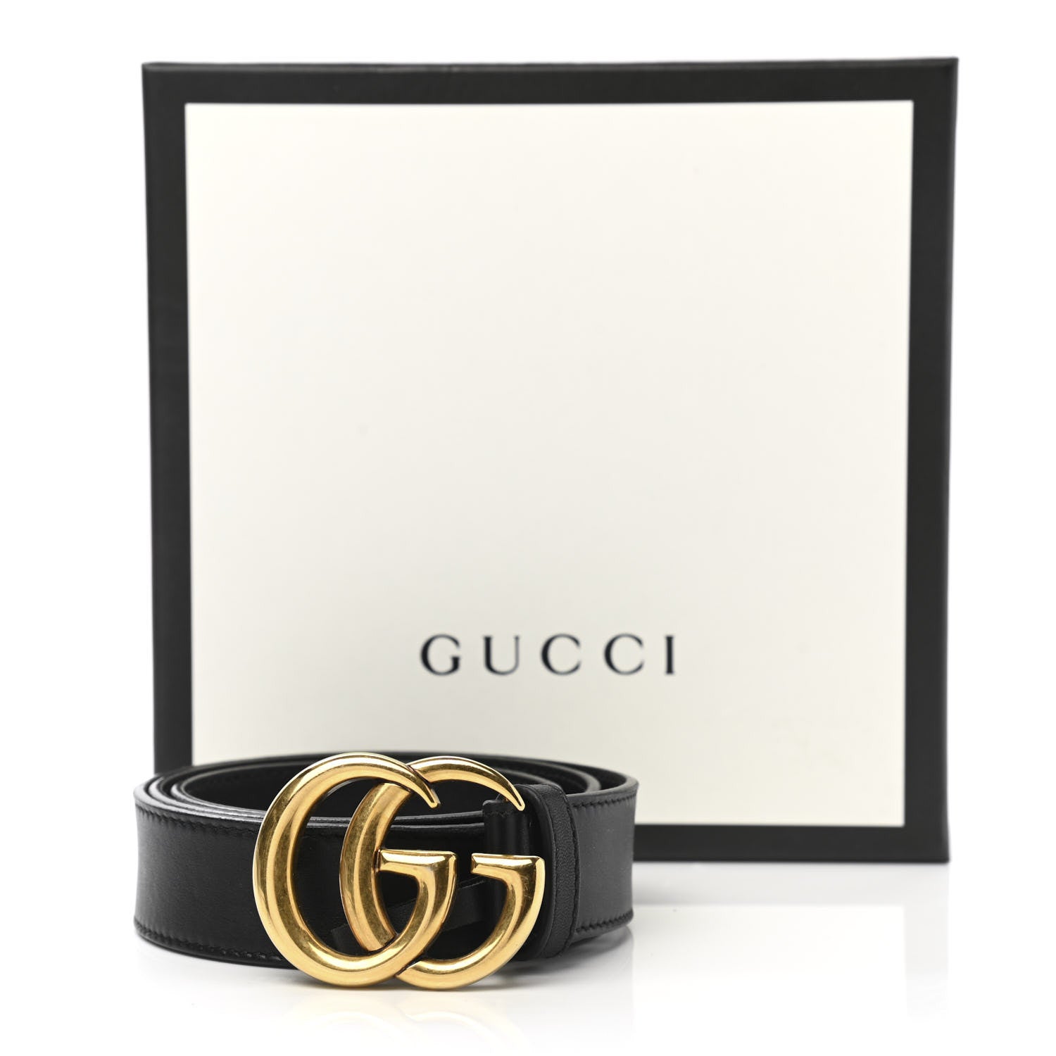 Gucci Calfskin Double G 30mm Belt 75 30 Black 8 of 8