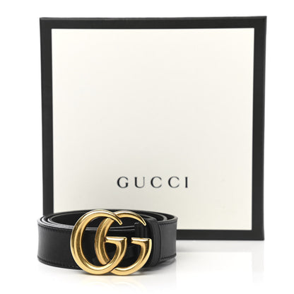 Gucci Calfskin Double G 30mm Belt 75 30 Black 8 of 8