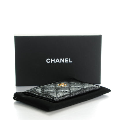 Chanel Caviar Quilted Card Holder Black 4 of 8