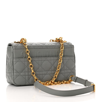 Christian Dior Calfskin Cannage Small Caro Bag Grey 2 of 12