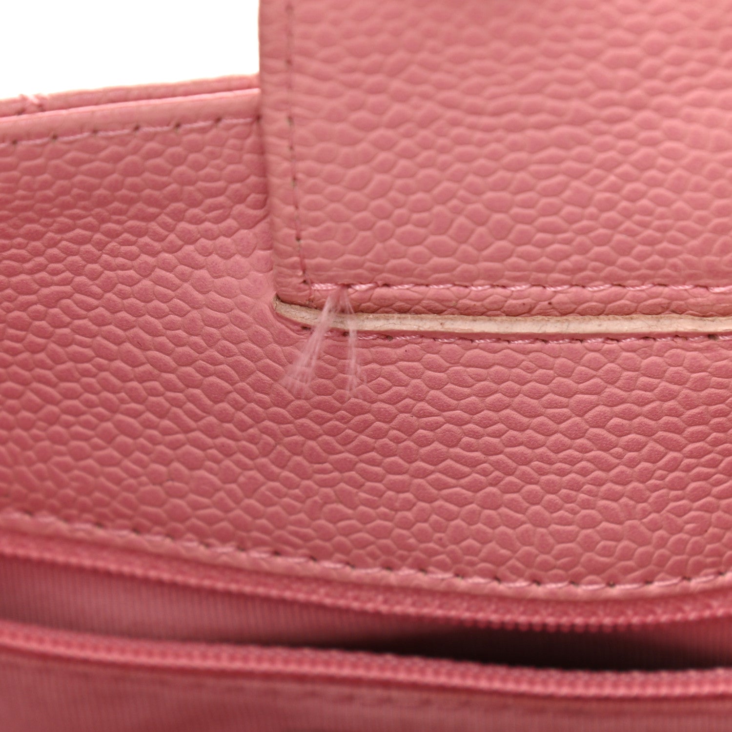 Chanel Caviar Quilted Petit Shopping Tote PST Pink 10 of 14