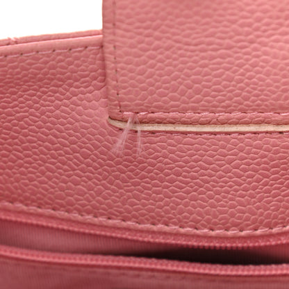 Chanel Caviar Quilted Petit Shopping Tote PST Pink 10 of 14