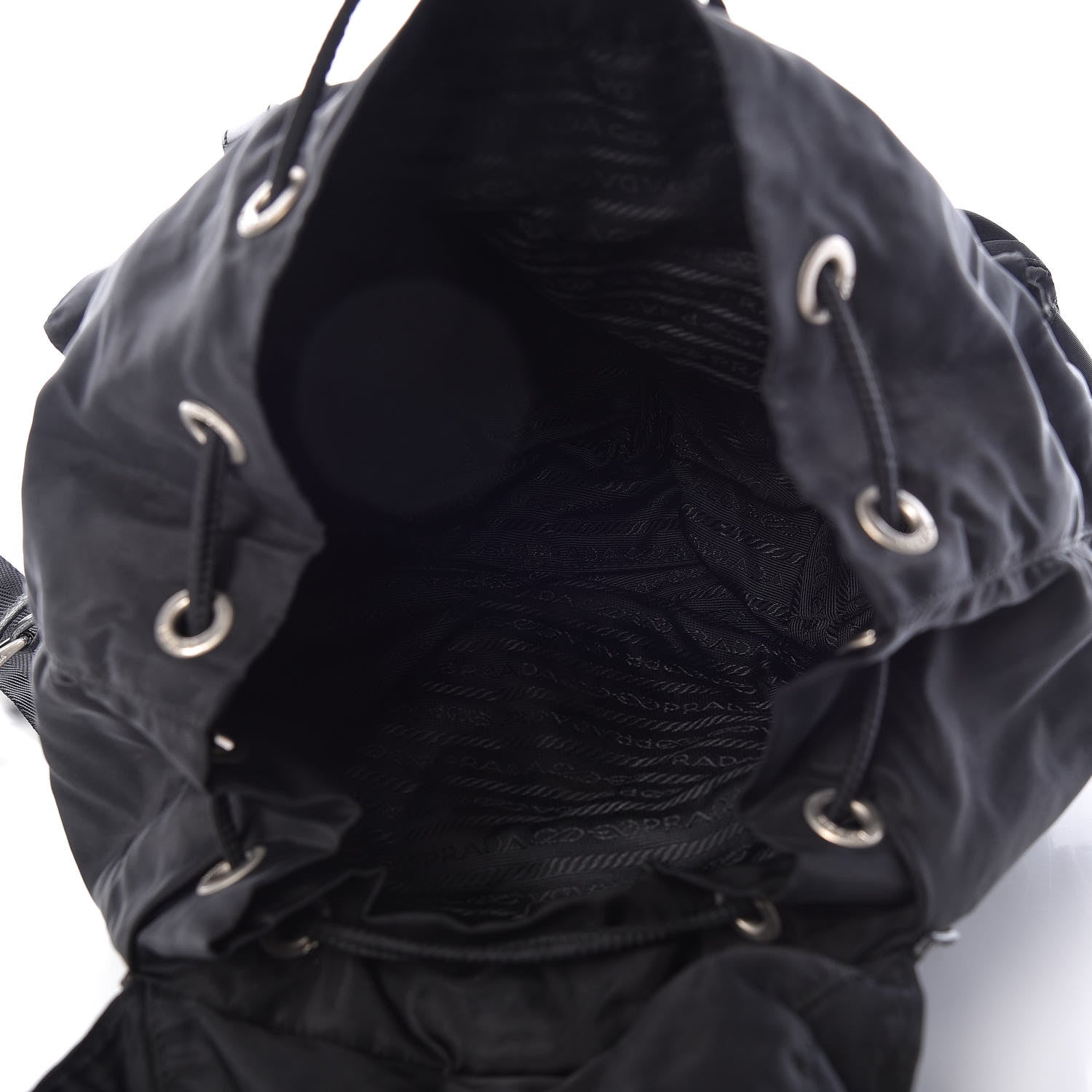 Prada Nylon Vela Medium Backpack Black 5 of 12