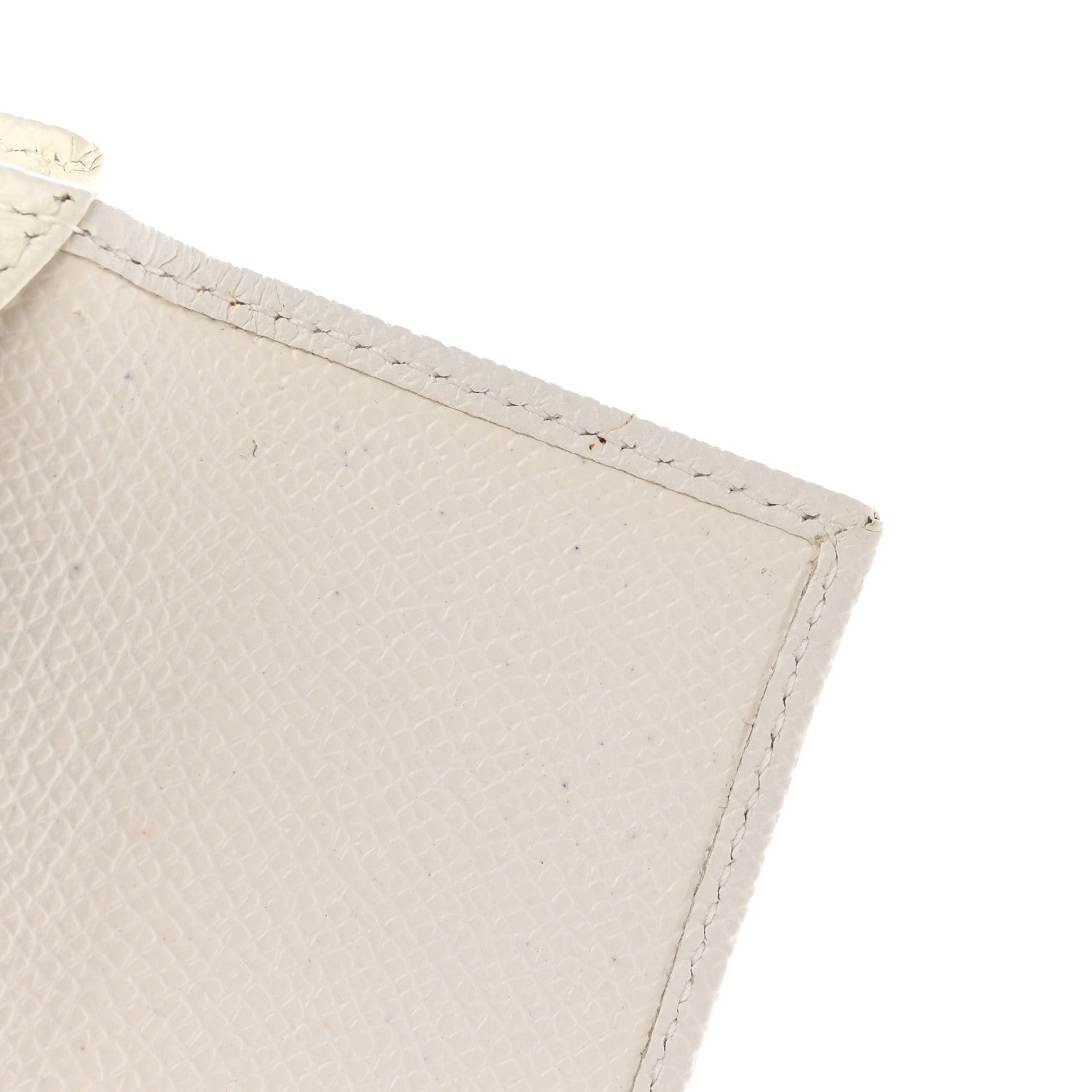 Valentino Garavani Grainy Calfskin Crystal Flap Wallet White 11 of 13