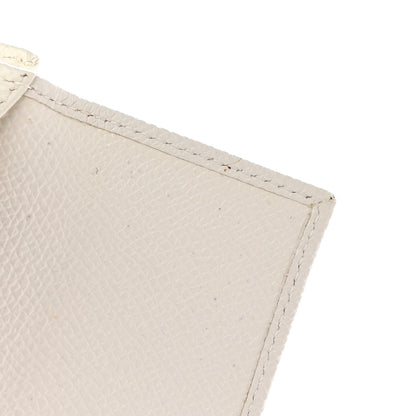 Valentino Garavani Grainy Calfskin Crystal Flap Wallet White 11 of 13