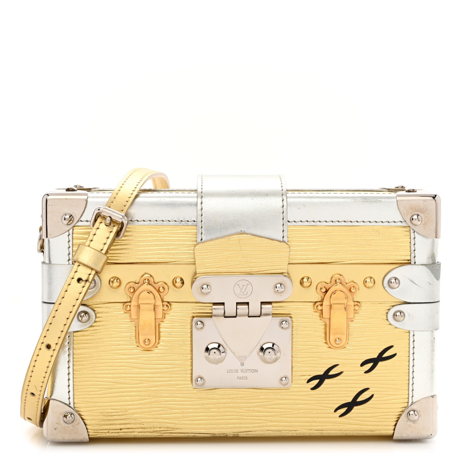 Louis Vuitton Metallic Epi Petite Malle Gold 1 of 11