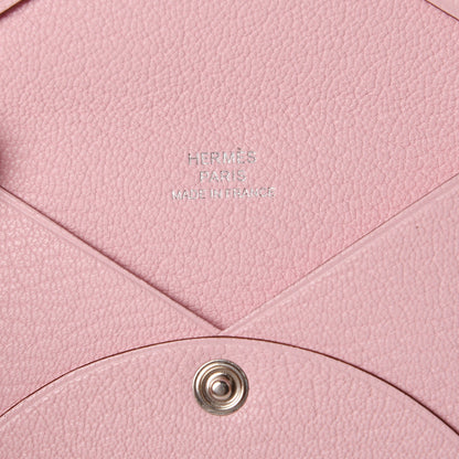 Hermes Chevre Mysore Calvi Card Case Rose Sakura 6 of 7