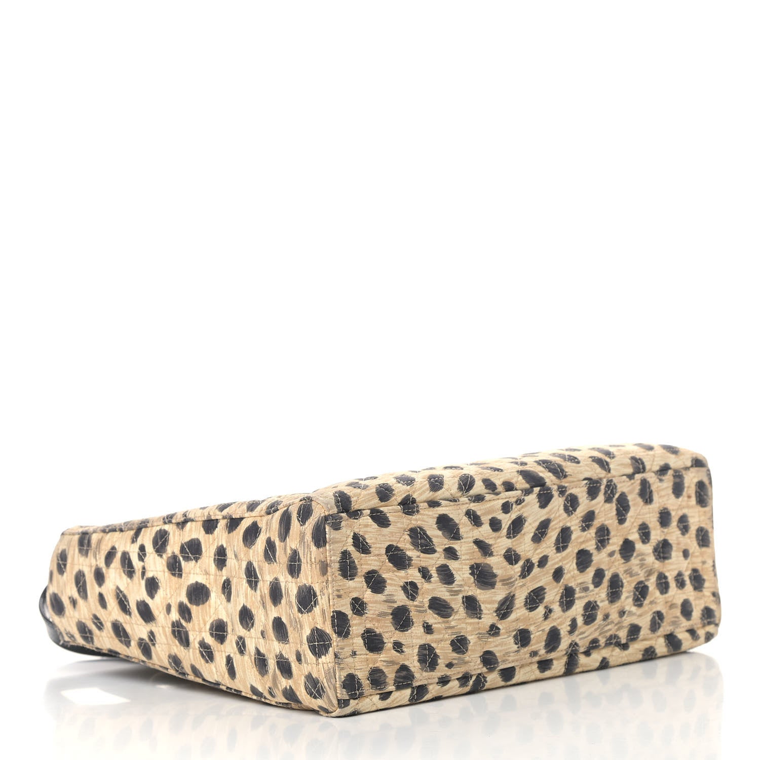 Christian Dior Canvas Leopard Print Large Lady Dior 3 of 5