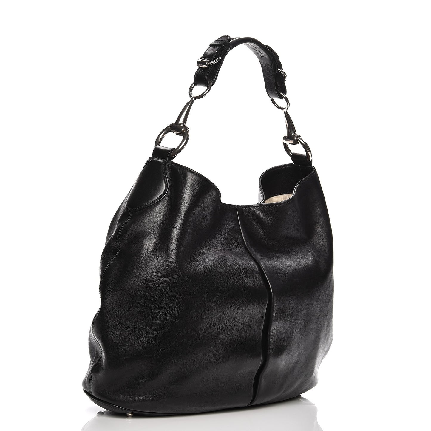 Soft Calfskin Icon Hobo Black