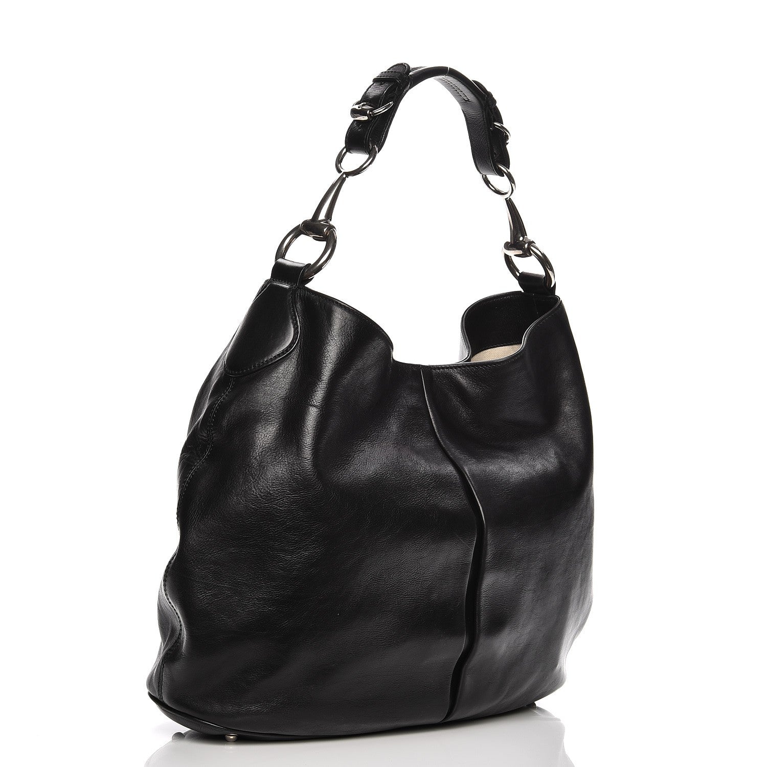 Gucci Soft Calfskin Icon Hobo Black 3 of 10