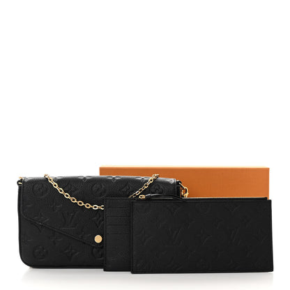 Louis Vuitton Empreinte Pochette Felicie Chain Wallet Black 11 of 11