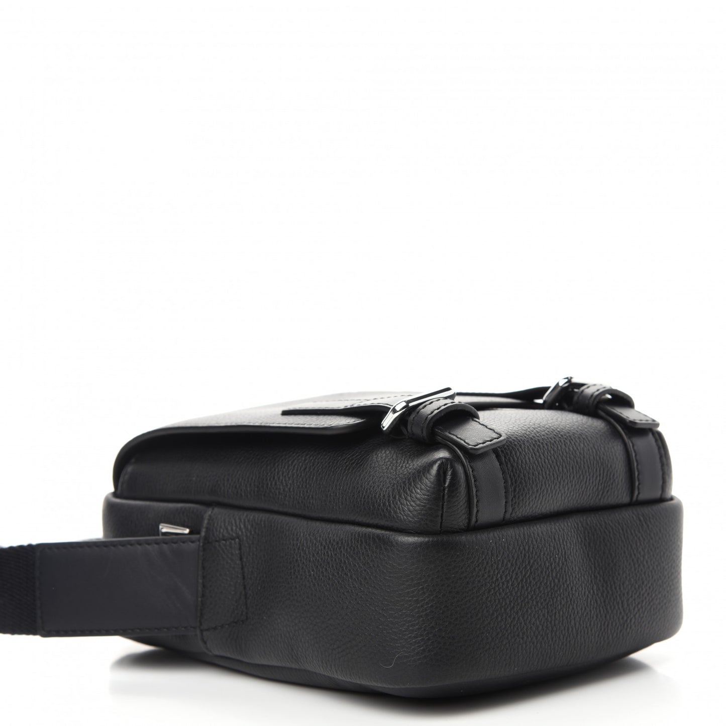 Soft Grained Calfskin XS Military Crossbody Black
