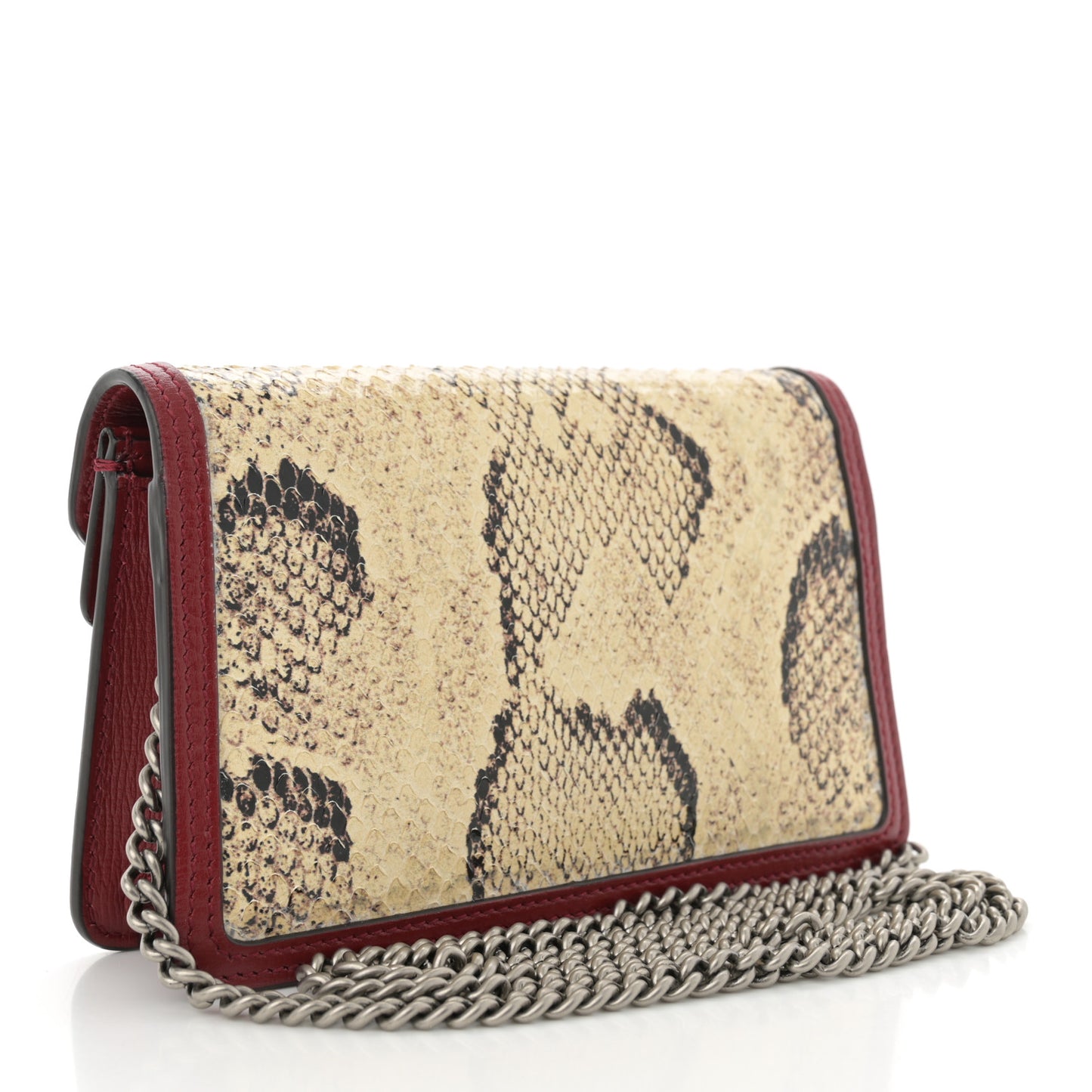 Snakeskin Azalea Calfskin Enamel Super Mini Dionysus Shoulder Bag New Rock New Cherry Red Electric Blue