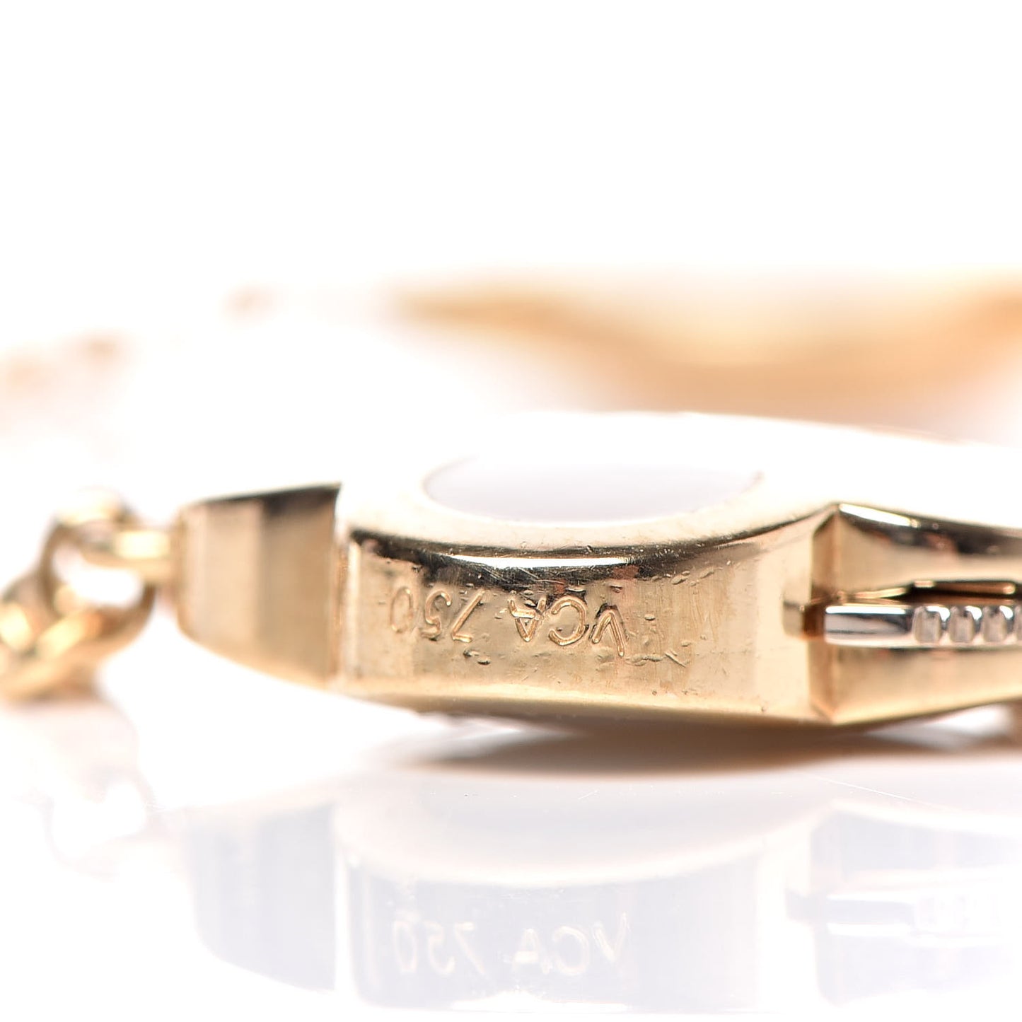 18K Yellow Gold Mother of Pearl 4 Motifs Pure Alhambra Bracelet