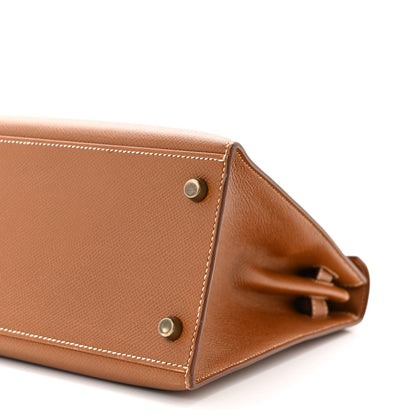 Hermes Courchevel Kelly Sellier 28 Gold 10 of 10