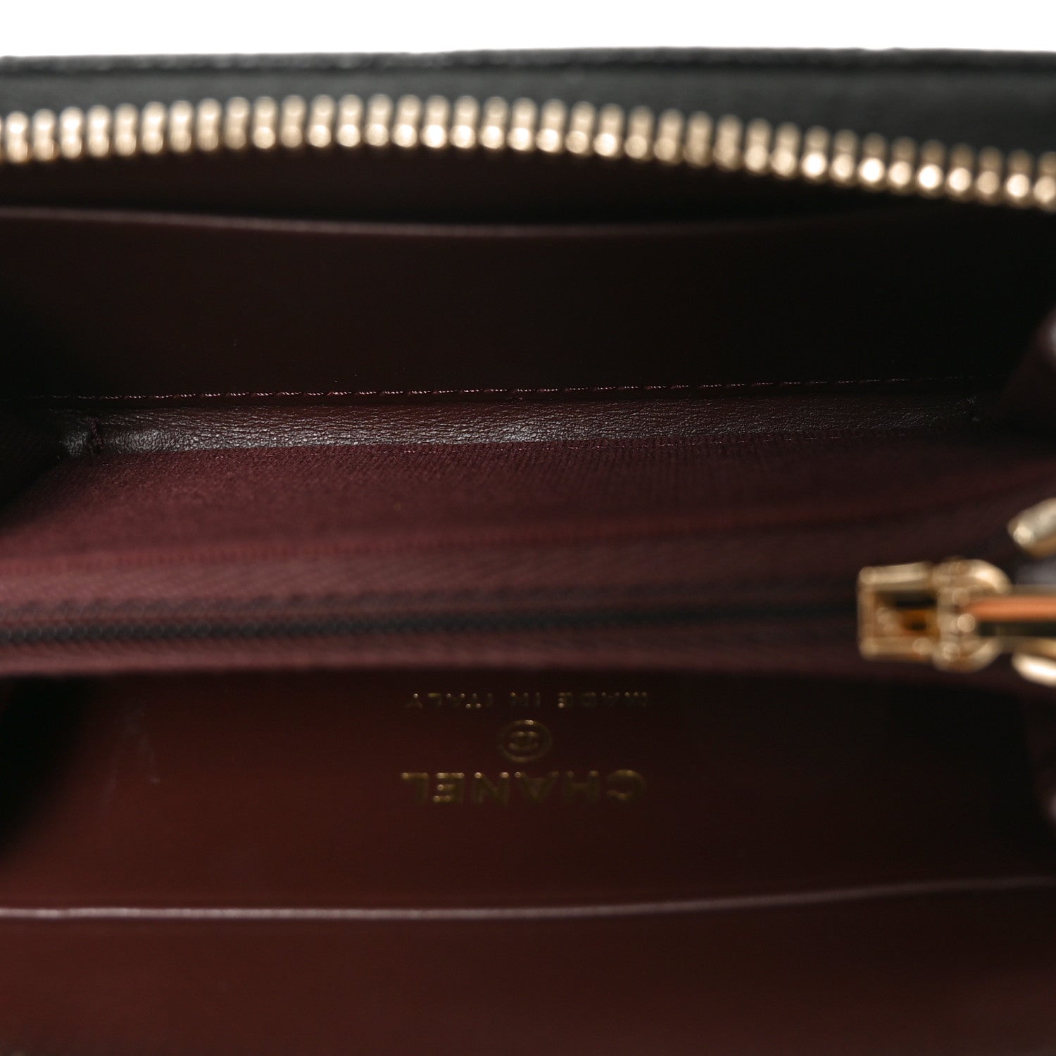 Chanel Caviar Quilted Zip Coin Purse Black 5 of 8