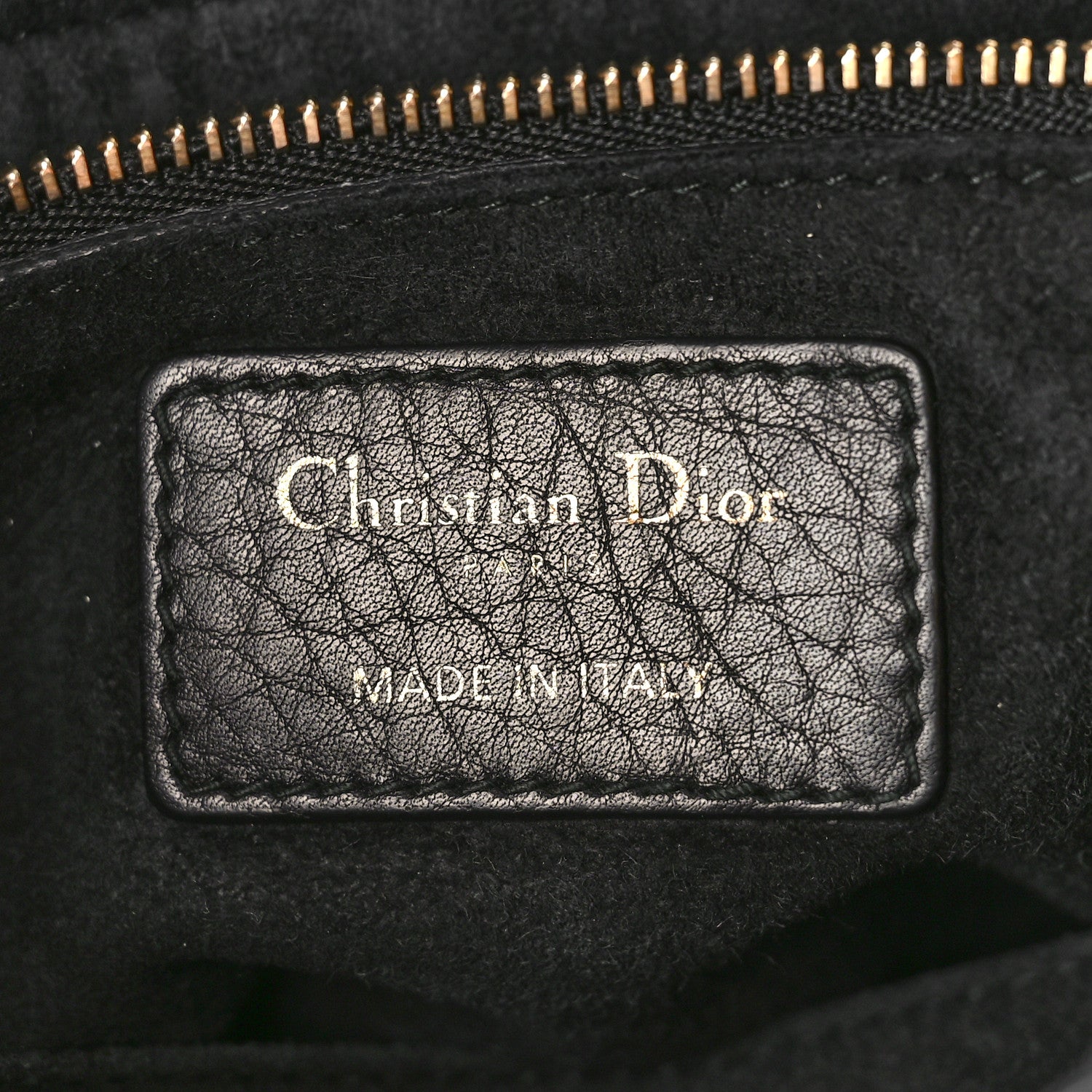Christian Dior Grained Calfskin Cannage Medium Supple Lady Dior Black 6 of 11