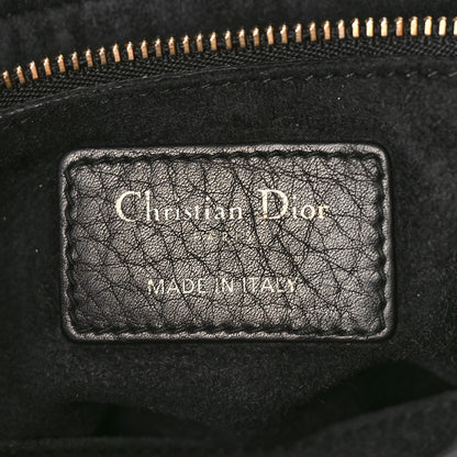 Christian Dior Grained Calfskin Cannage Medium Supple Lady Dior Black 6 of 11