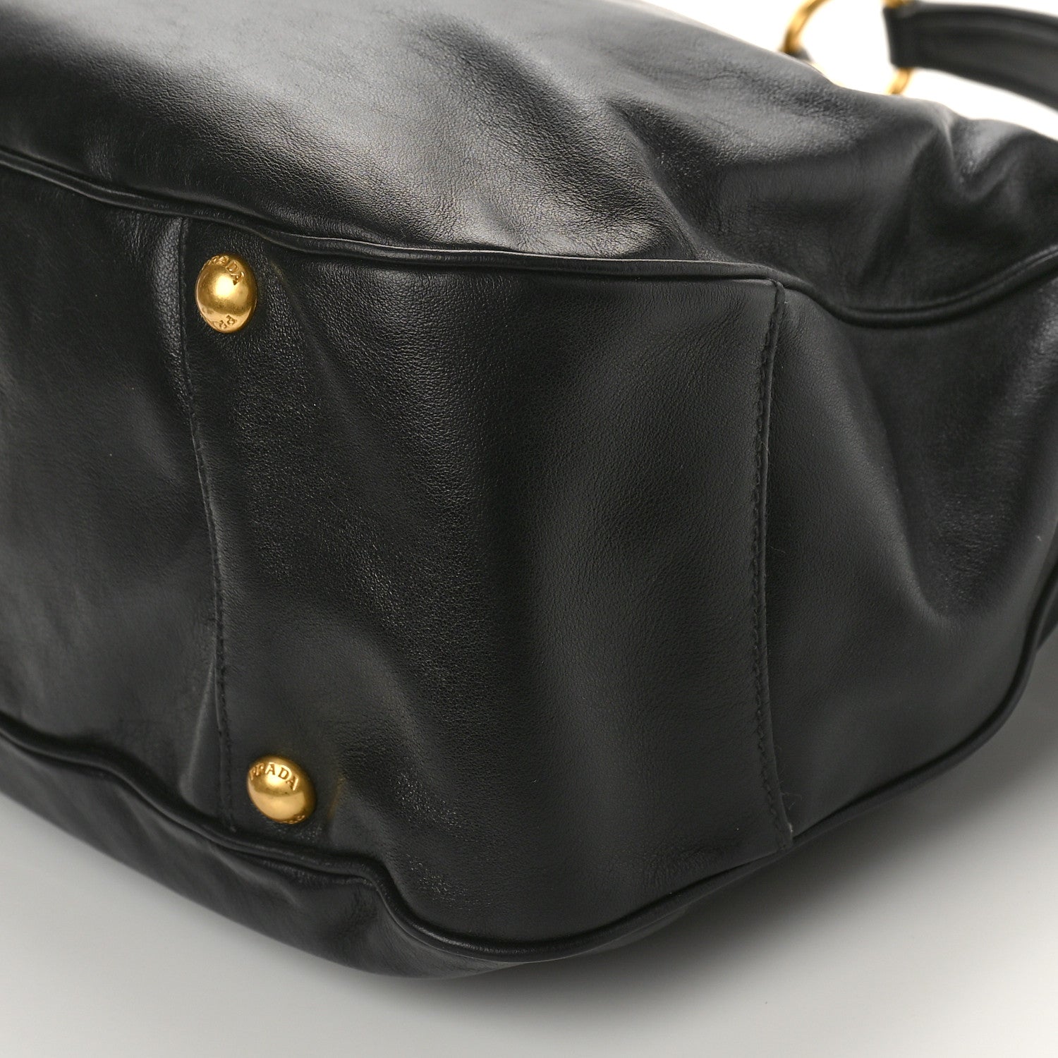 Prada Soft Calf Hobo Black 8 of 8