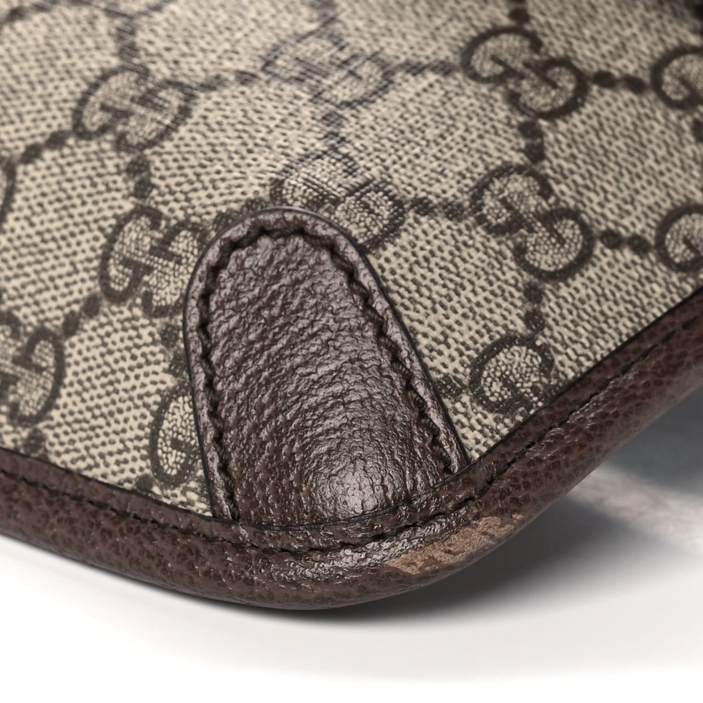 GG Supreme Monogram Neo Vintage Web Belt Bag Brown