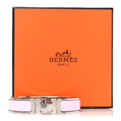 Hermes Enamel Narrow Clic Clac H Bracelet PM Rose Candeur 5 of 5
