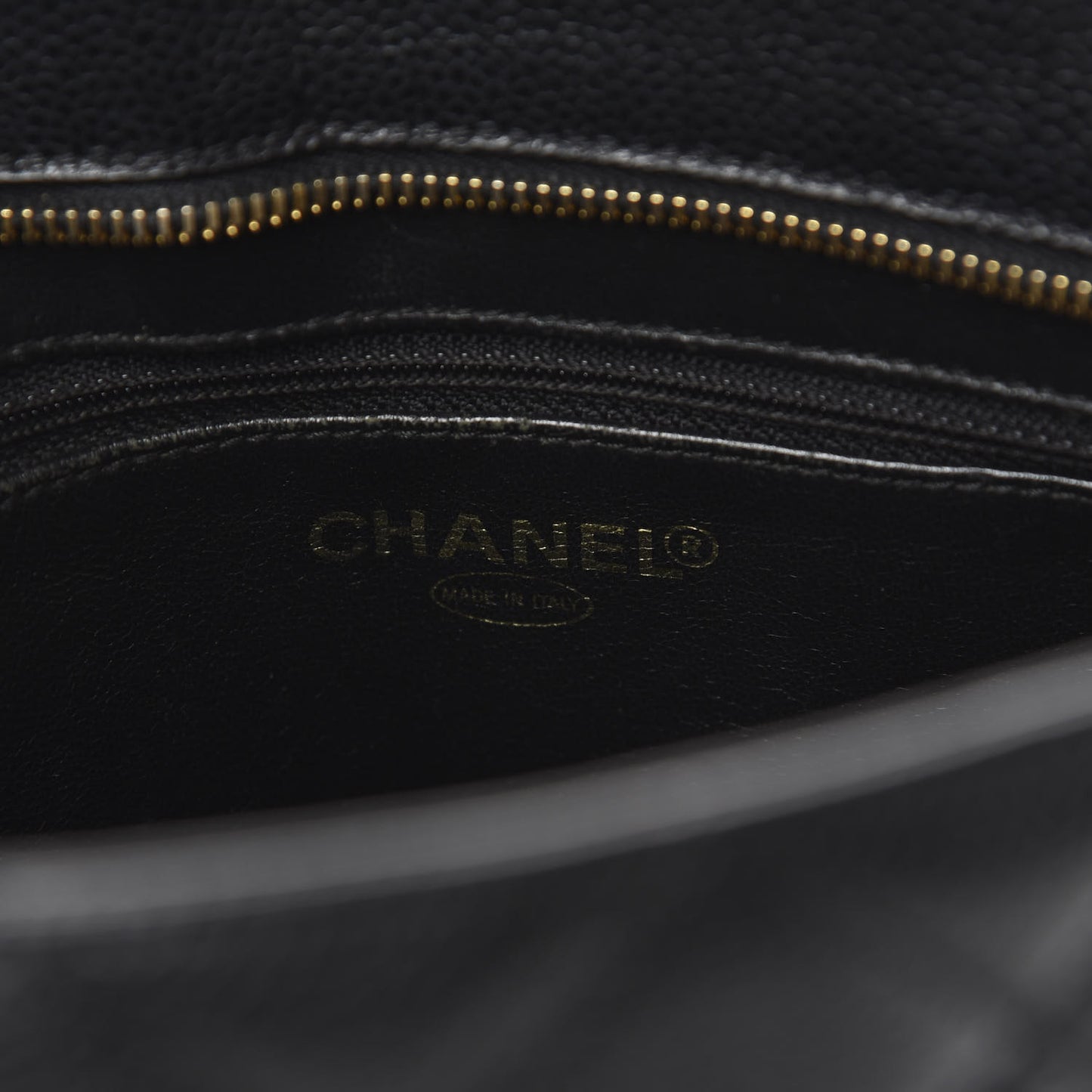 Caviar Quilted Medallion Tote Black