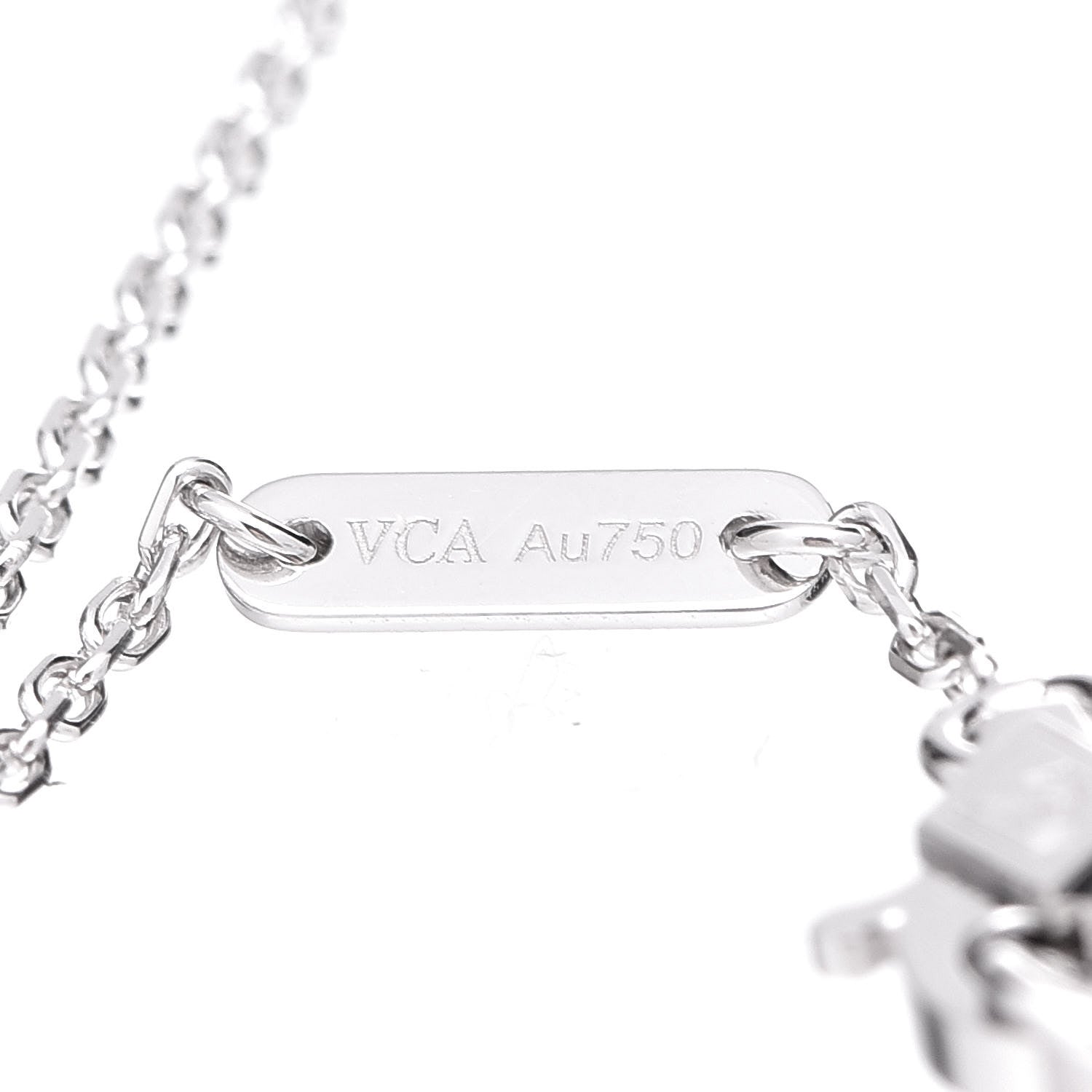 Van Cleef & Arpels 18K White Gold Diamond Mini Frivole Bracelet 6 of 7