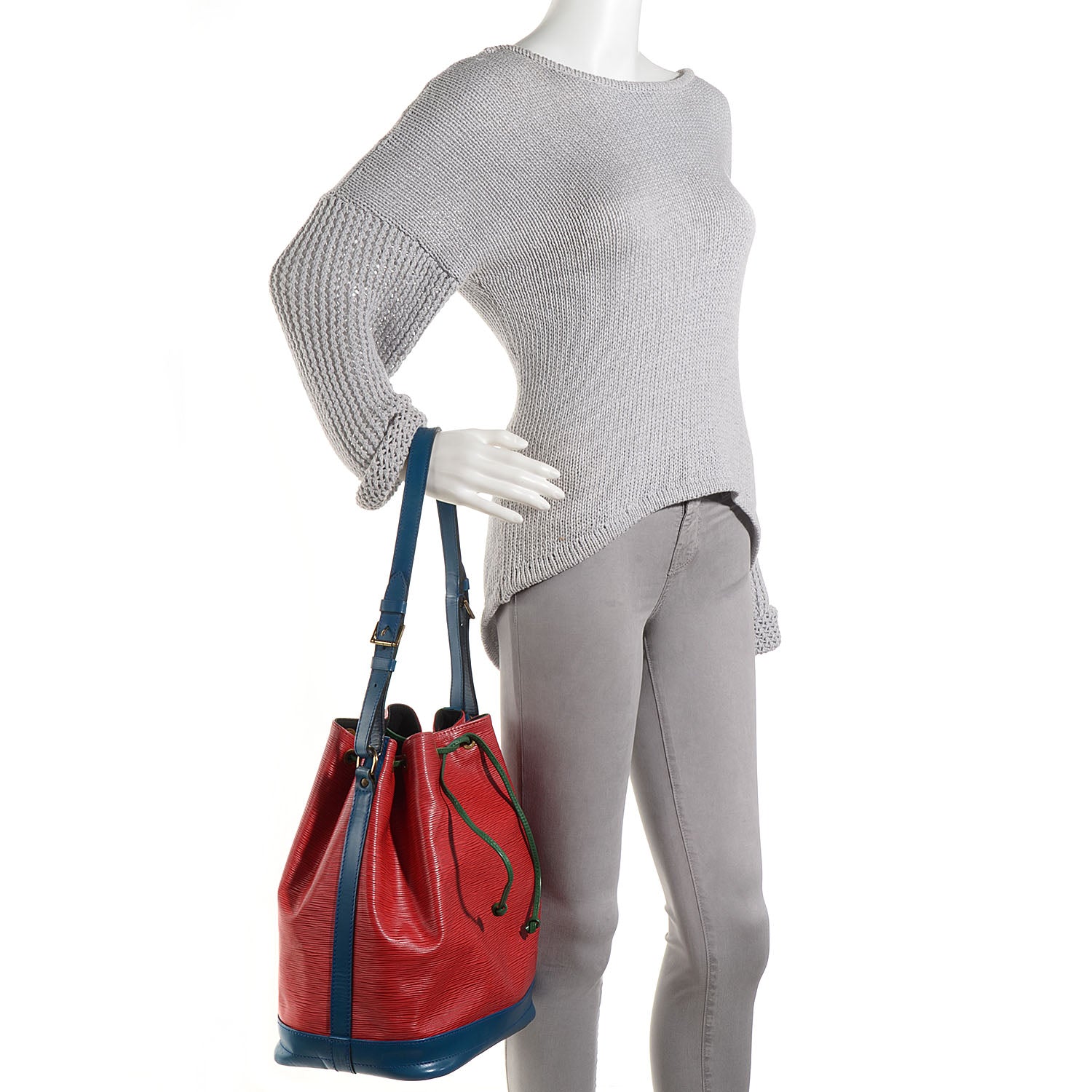 Louis Vuitton Epi Tri-Color Noe Castillan Red Toledo Borneo 2 of 7