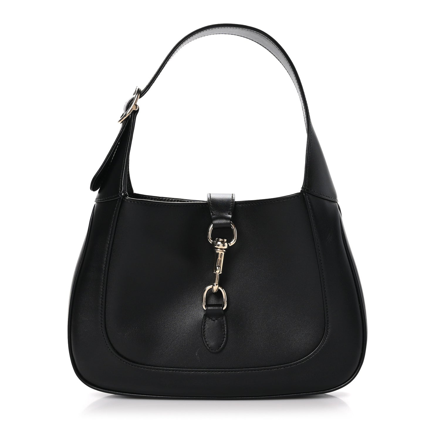 Calfskin Small Jackie Shoulder Bag Black