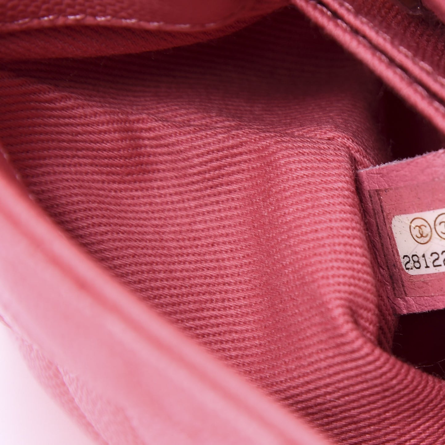 Caviar Lizard Embossed Quilted Mini Coco Handle Flap Pink