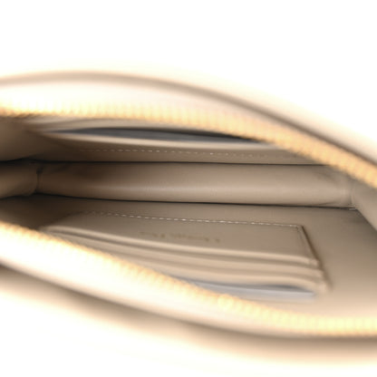 Christian Dior Calfskin Cannage Caro Zipped Pouch With Chain Light Beige 5 of 11