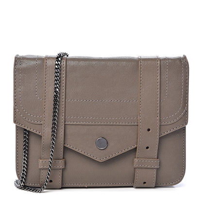 Proenza Schouler Lambskin PS1 Large Chain Wallet Smoke 1 of 11