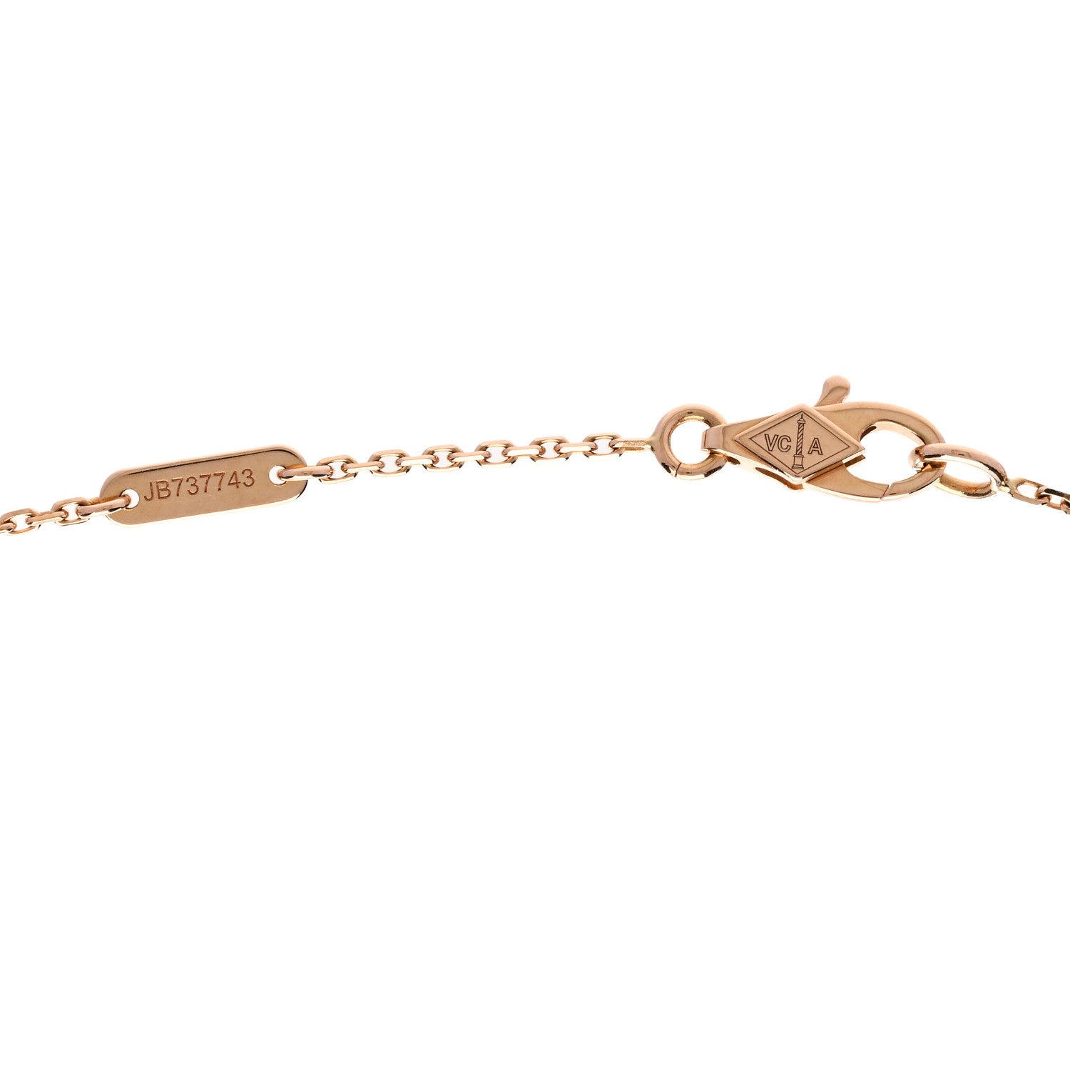 Van Cleef & Arpels 18K Rose Gold Sweet Alhambra Pendant Necklace 5 of 6