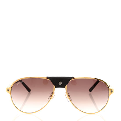 Cartier Santos Dumont Aviator Sunglasses Brown 2 of 8