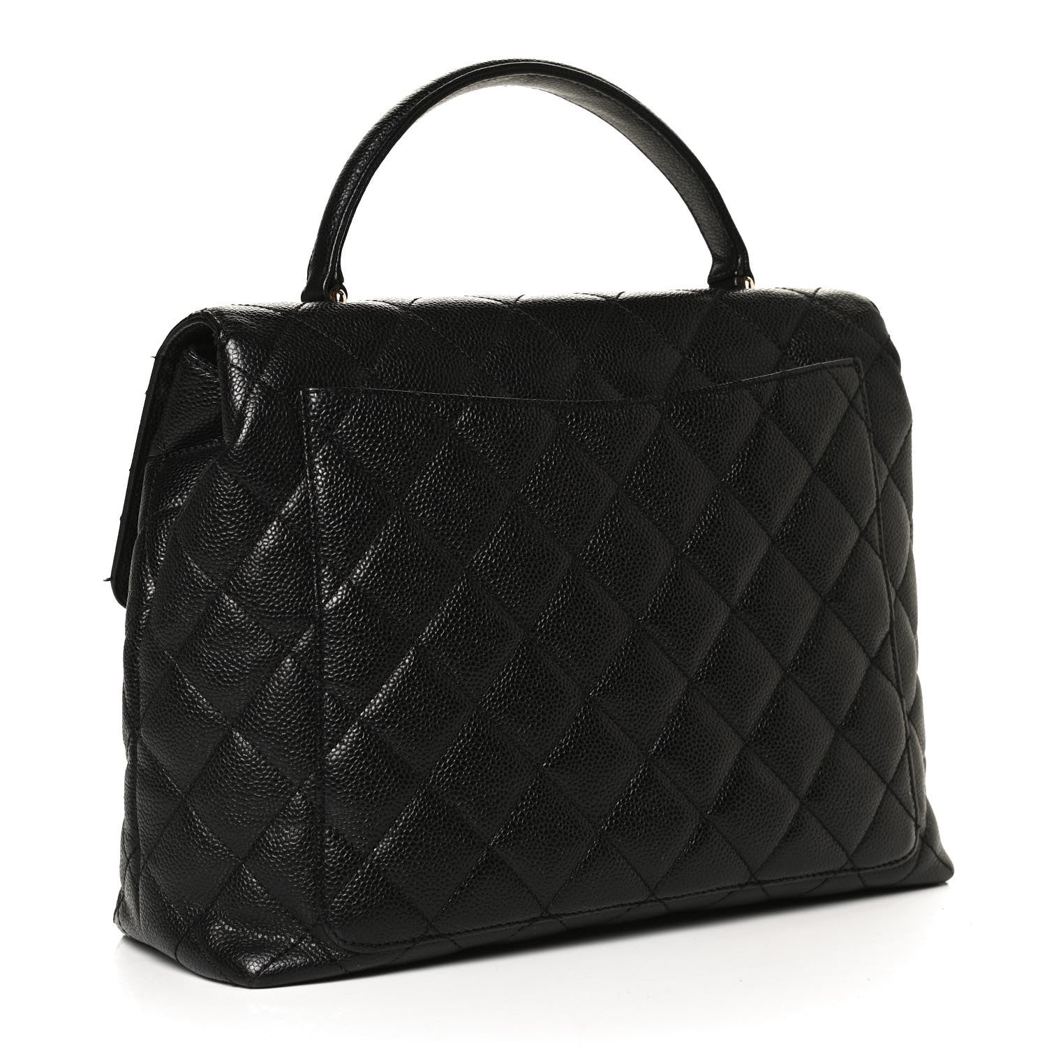 Chanel Caviar Quilted Jumbo Kelly Flap Black 3 of 11