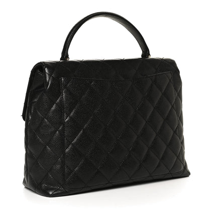 Chanel Caviar Quilted Jumbo Kelly Flap Black 3 of 11