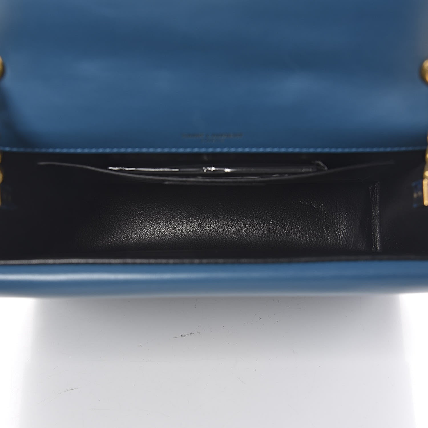 Saint Laurent Smooth Calfskin Monogram Medium Sulpice Shoulder Bag Deep Sea 5 of 10