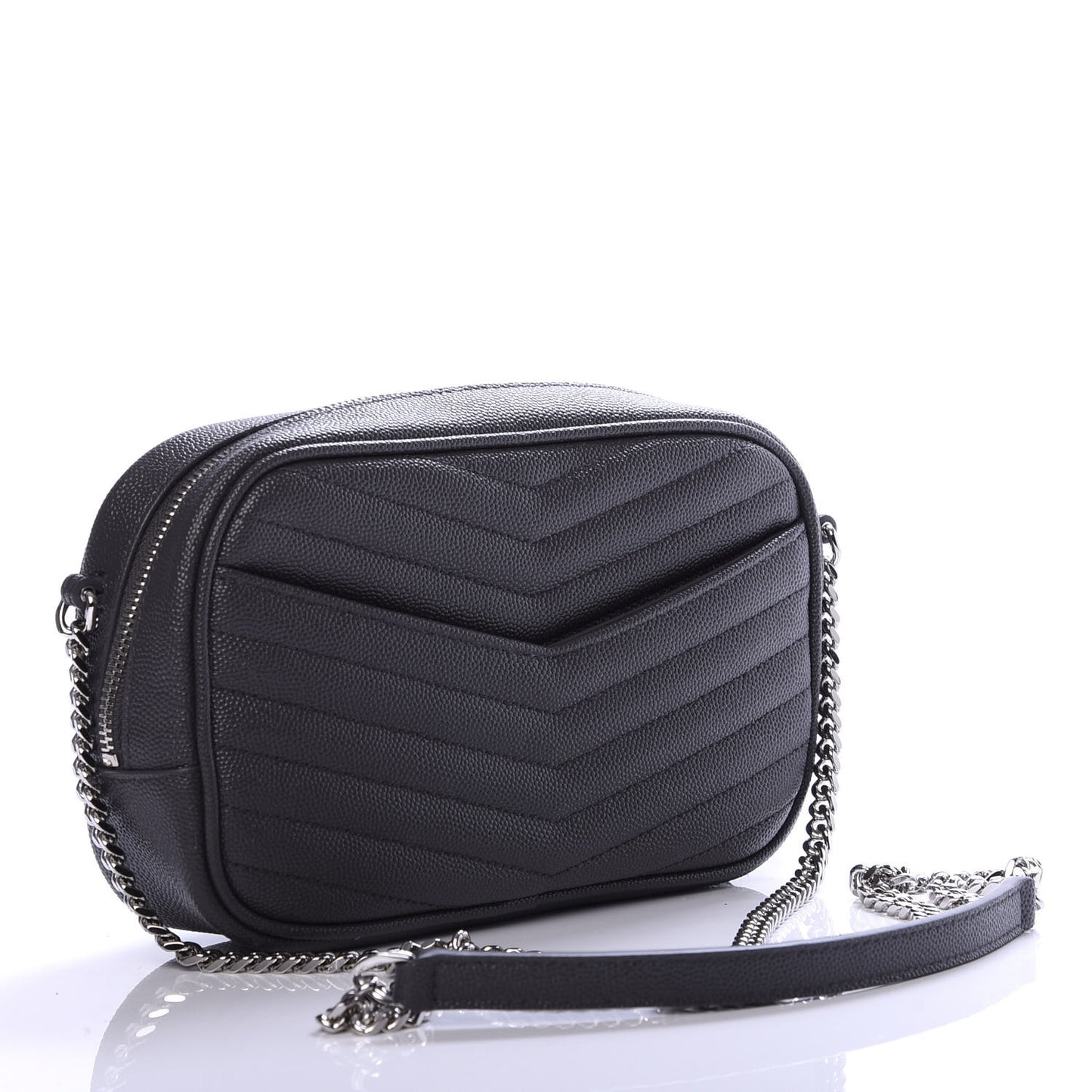 Grain De Poudre Matelasse Monogram Mini Lou Camera Bag Dark Smog