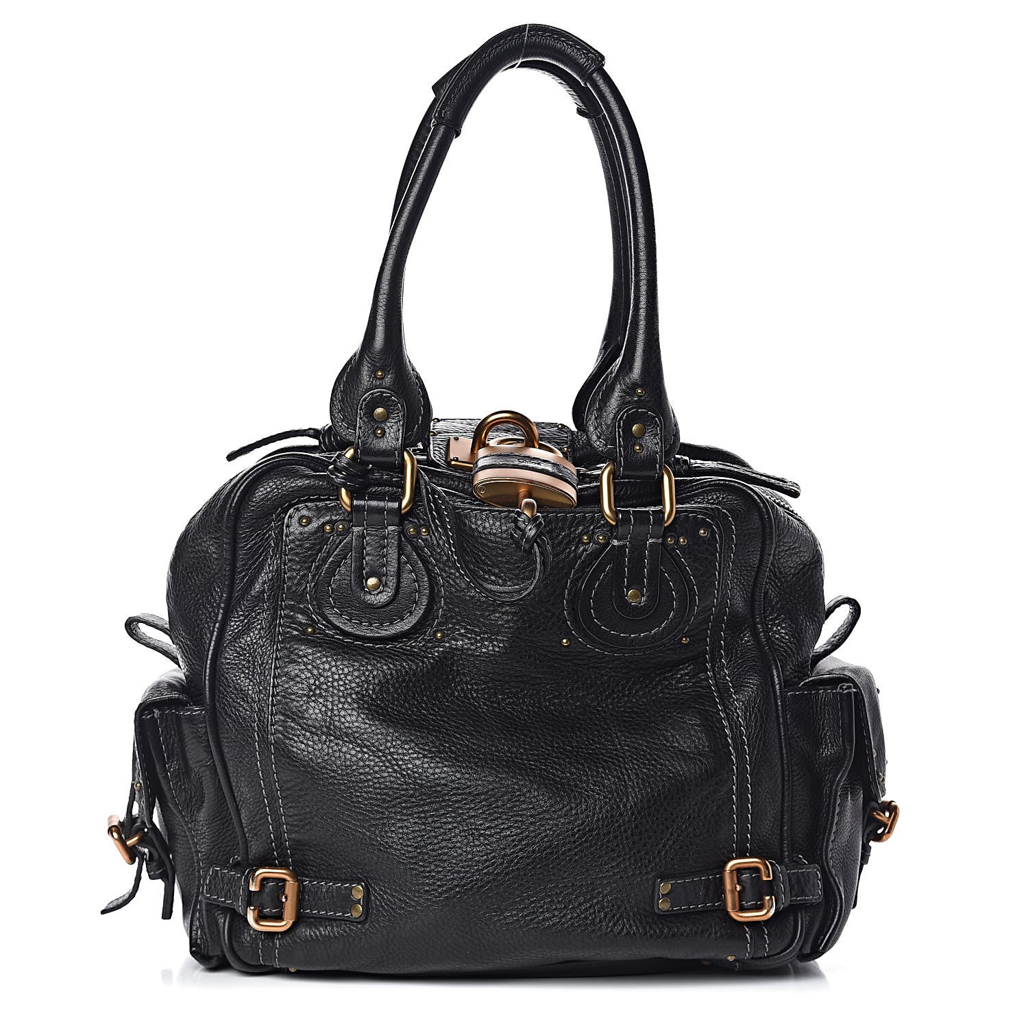 Chloe Calfskin Paddington Satchel Black 1 of 11