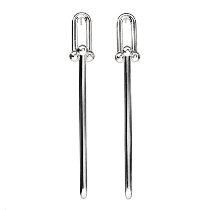 Tiffany Sterling Silver HardWear Double Long Link Earrings 1 of 3