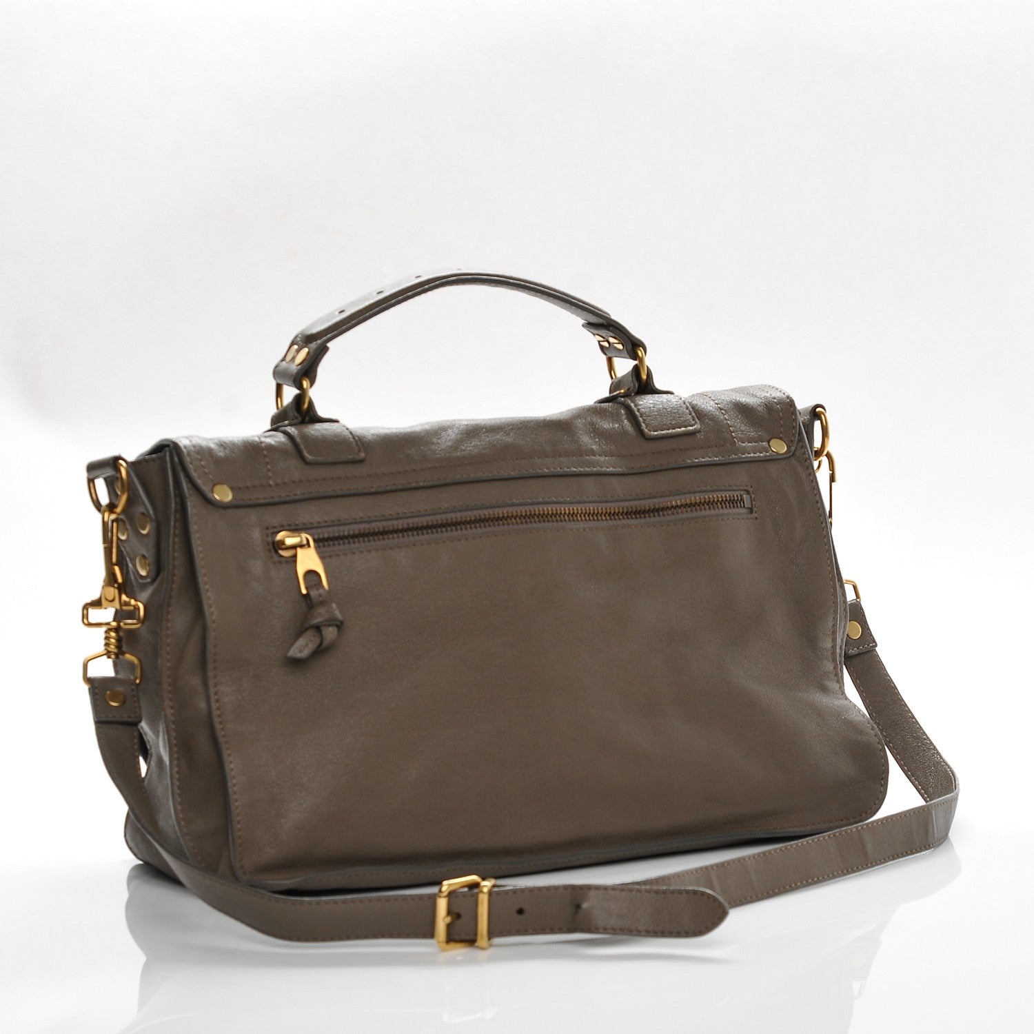 Proenza Schouler Lambskin Medium PS1 Satchel Smoke 3 of 9