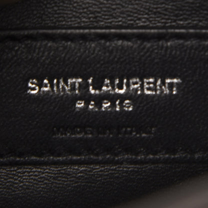 Saint Laurent Grain De Poudre Textured Mixed Matelasse Medium Triquilt Monogram Satchel Earth 8 of 8