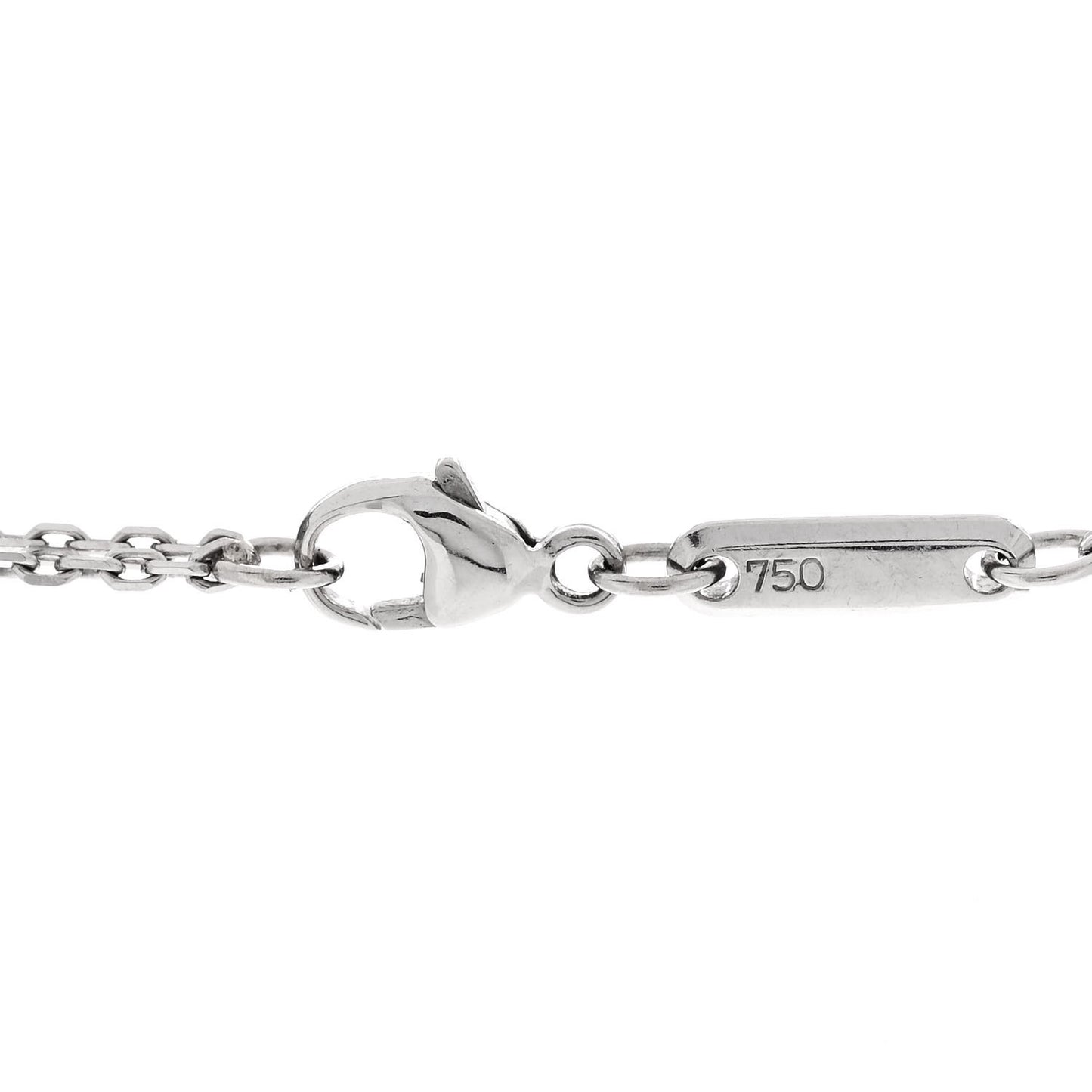 18K White Gold Diamond Happy Spirit Pendant Necklace