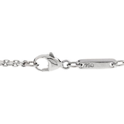 Chopard 18K White Gold Diamond Happy Spirit Pendant Necklace 8 of 8
