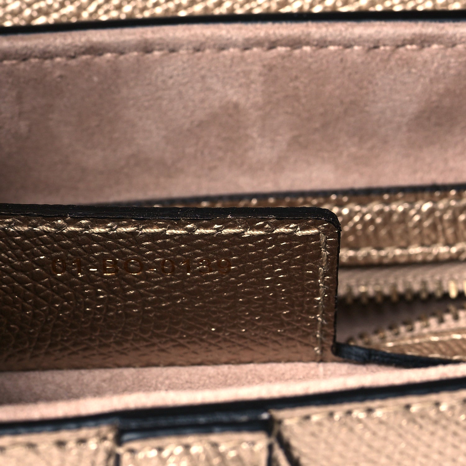 Christian Dior Metallic Grained Calfskin Saddle Bag Gold 7 of 11